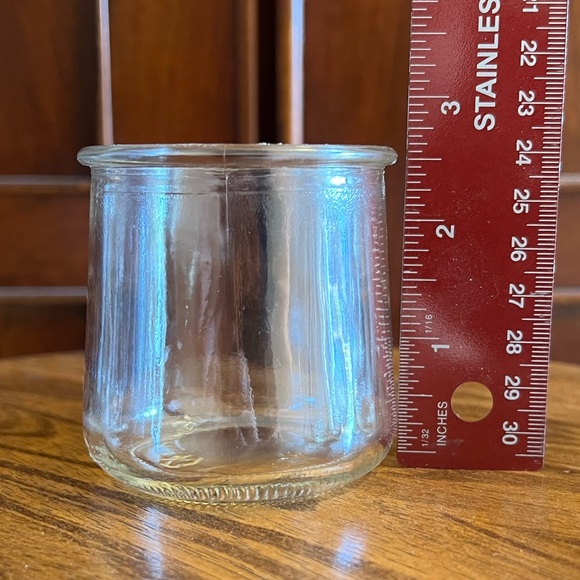 Lot of 6 Yoplait Oui Glass French Yogurt Jar Great for Organization or crafts! - Picture 4 of 6